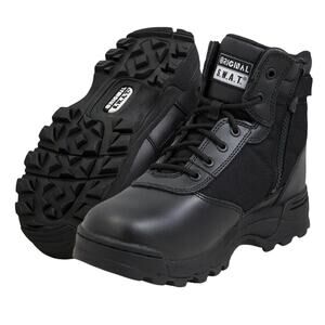 Original S.W.A.T. Mens Classic 6" Boots US 15 Wide Black Side-Zip SR NIB